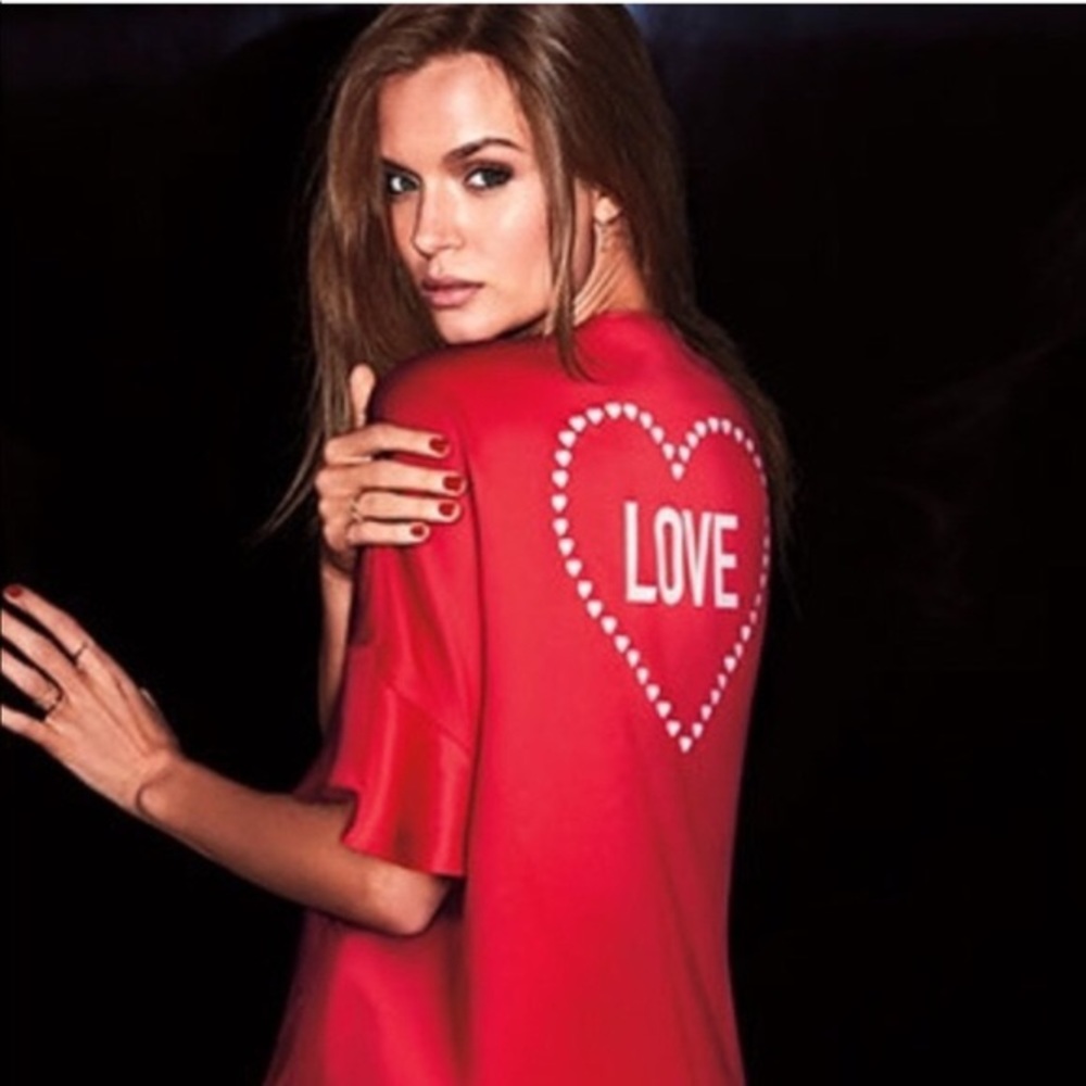 Victoria Secret Red Satin Love Robe